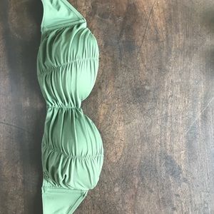 Billabong green strapless bikini Small